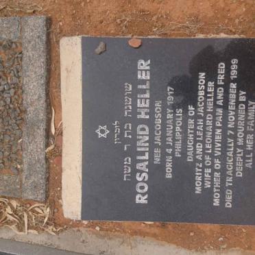 HELLER Rosalind nee JACOBSON 1917-1999