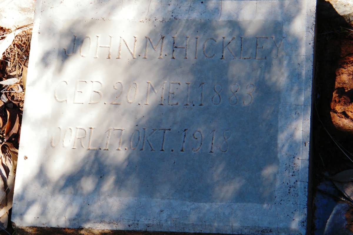 HICKLEY John M. 1883-1918