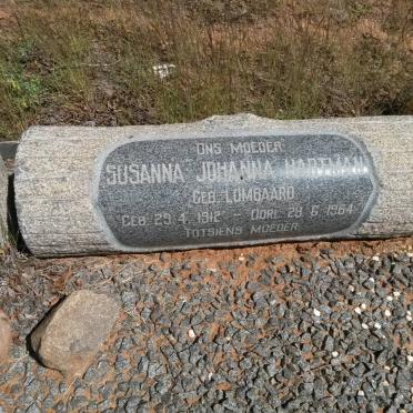 HARTMAN Susanna Johanna nee LOMBAARD 1912-1964