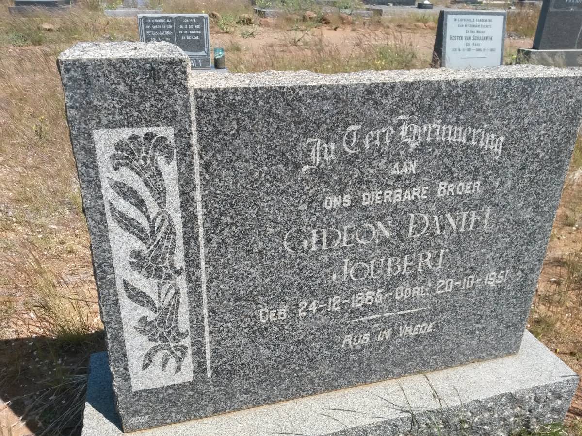 JOUBERT Gideon Daniel 1885-1951