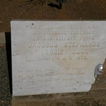 KOCK Jacobus Stephanus 1914-1973