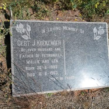 KOEKEMOER Gert J. 1893-1963