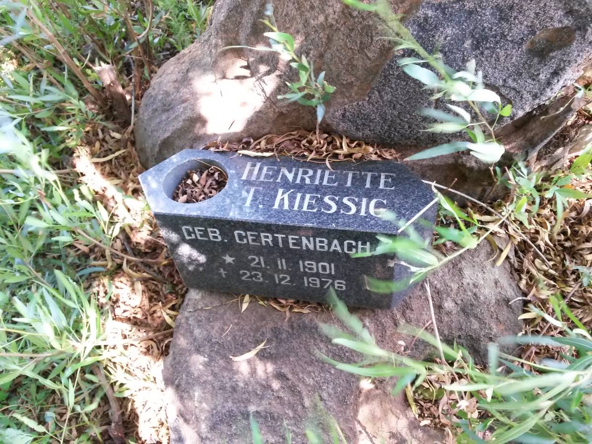 KIESSIG Henriette T. nee GERTENBACH 1901-1976