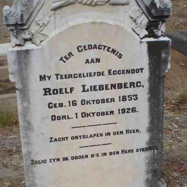 LIEBENBERG Roelf 1853-1926