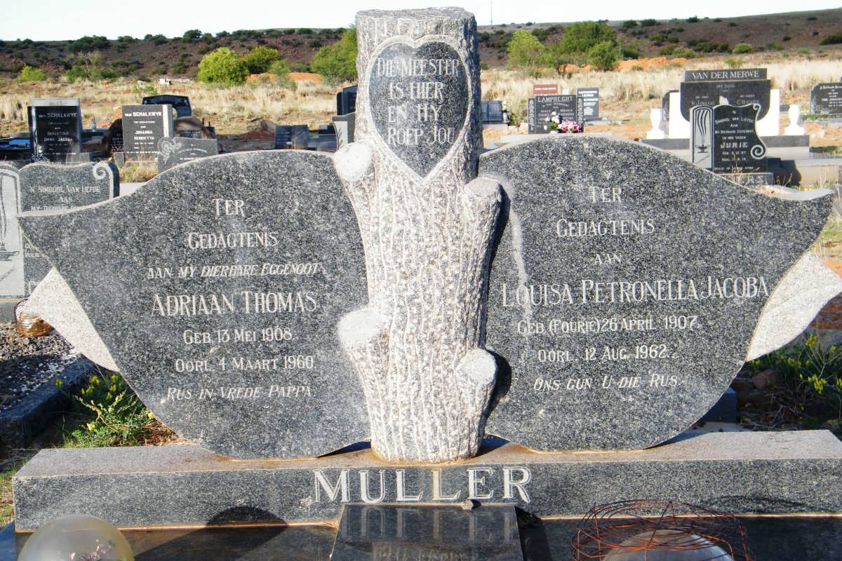 MULLER Adriaan Thomas 1908-1960 &amp; Louisa Petronella FOURIE 1907-1962