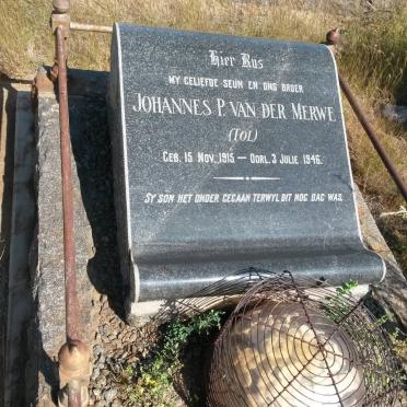 MERWE Johannes P., van der 1915-1946