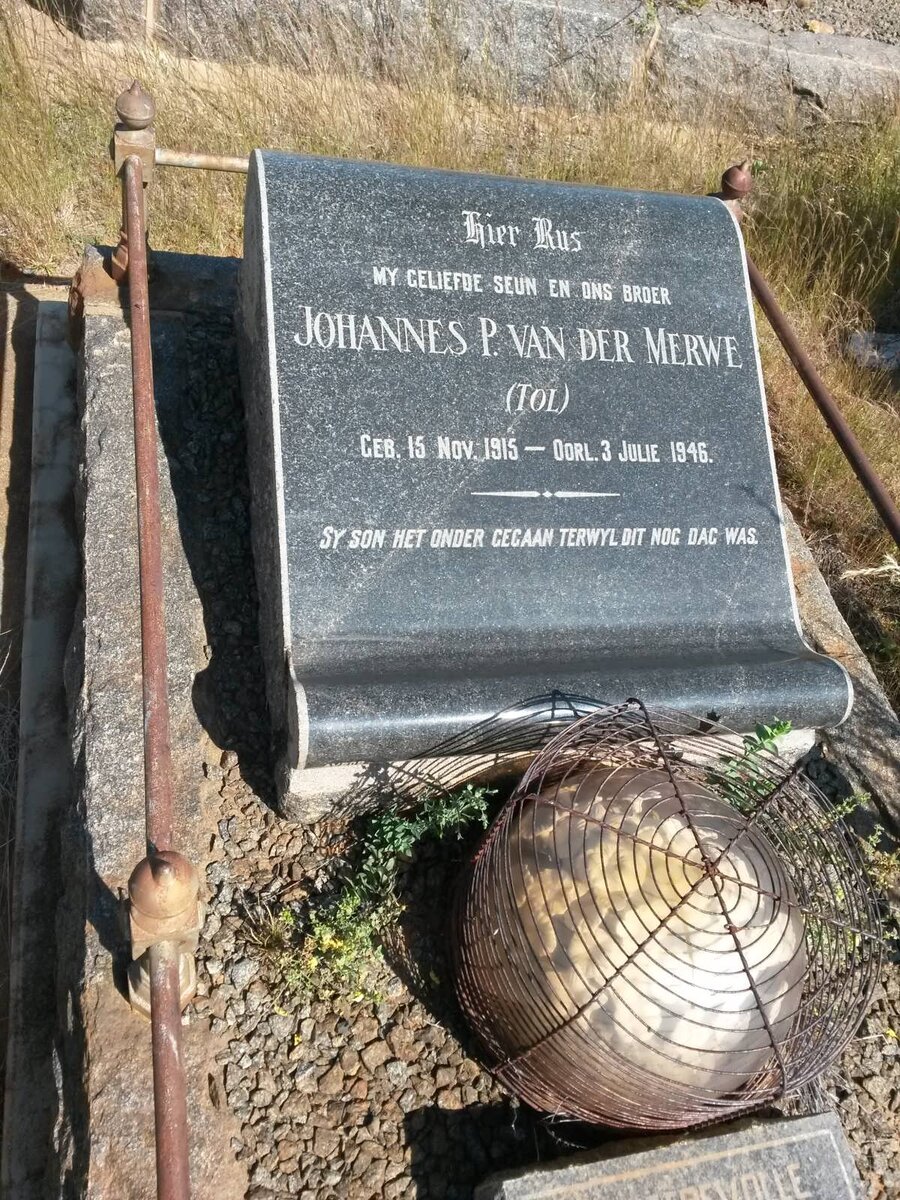 MERWE Johannes P., van der 1915-1946