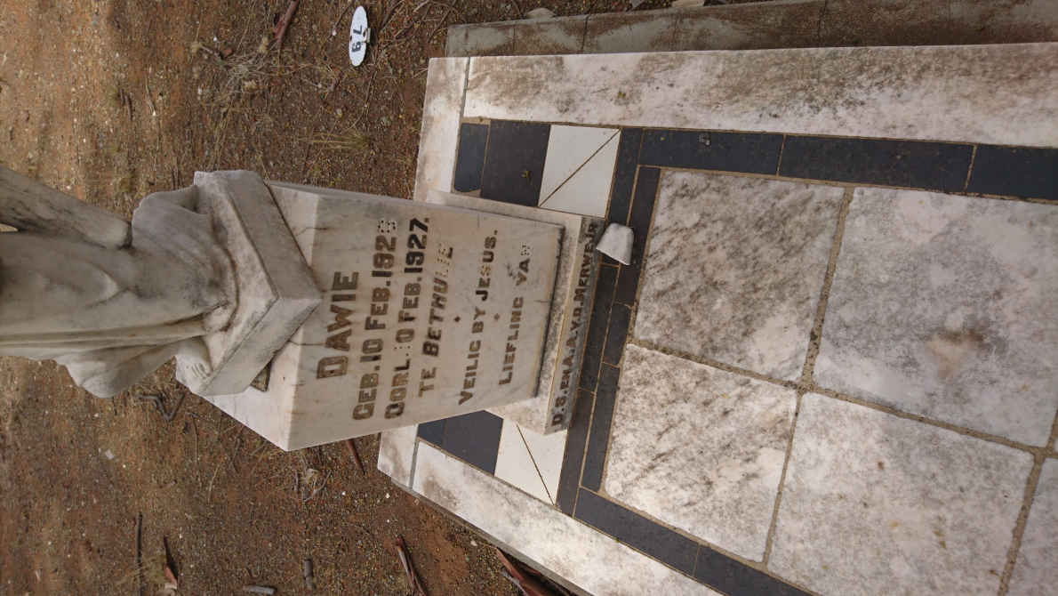 MERWE Dawie, v.d. 1926-1927