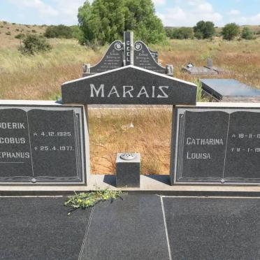 MARAIS Henderik Jacobus Stephanus 1925-1977 &amp; Catharina Louisa 1928-1993