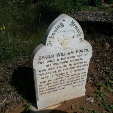 PORCH Oscar William -1900