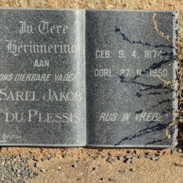 PLESSIS Sarel Jakob, du 1874-1950