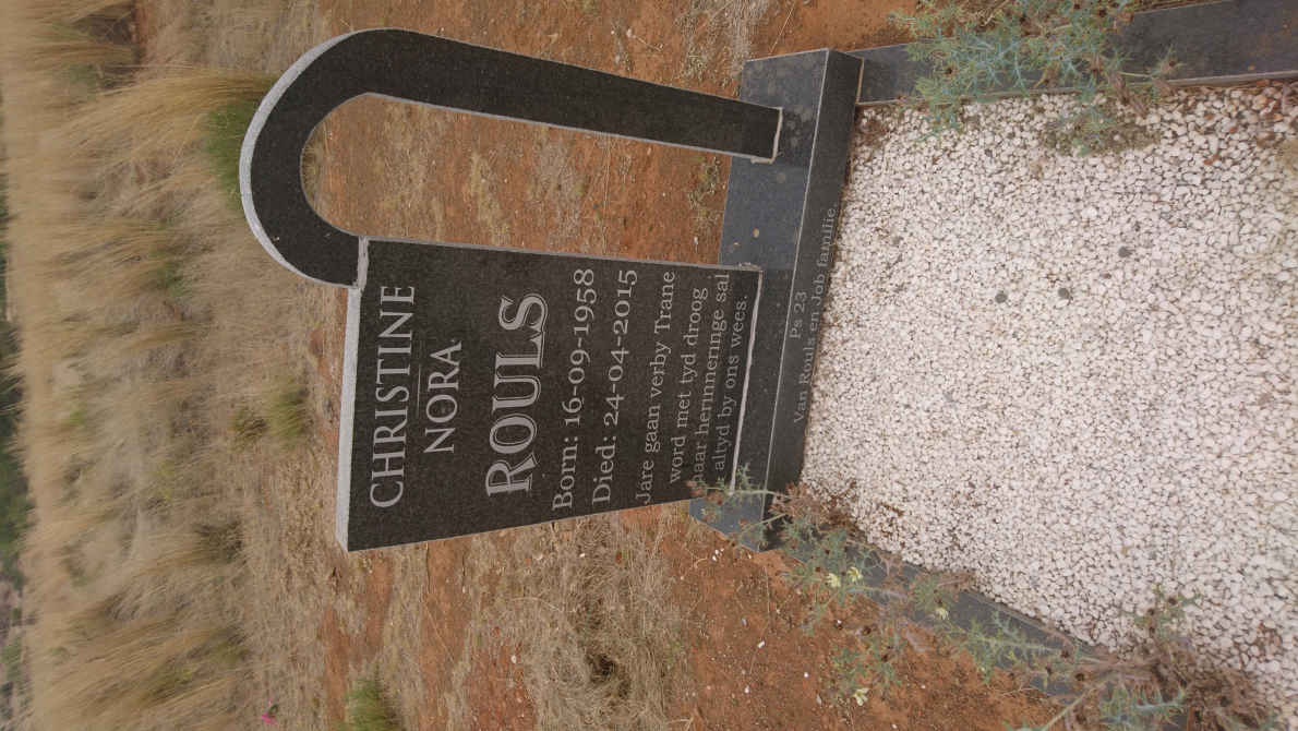 ROULS Christine Nora 1958-2015
