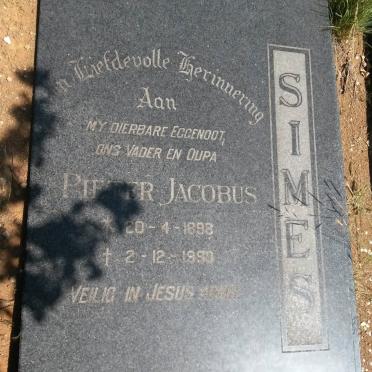 SIMES Pieter Jacobus 1898-1990