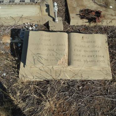 SMAL Herculaas P. 1850-1920 &amp; Maria E. BOSHOFF 1864-1925