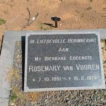 VUUREN Rosemary, van 1951-1974
