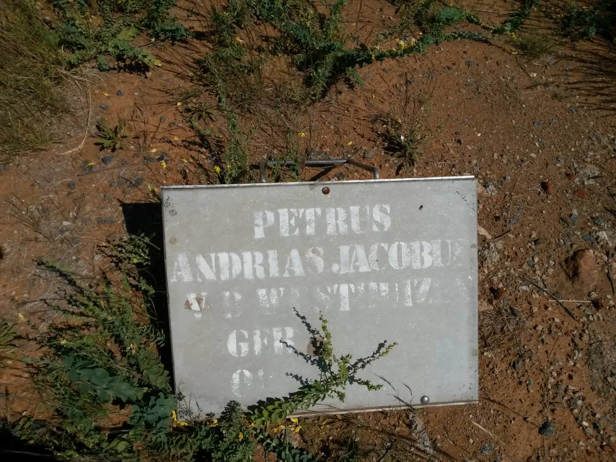 WESTHUIZEN Petrus Andrias, v.d.