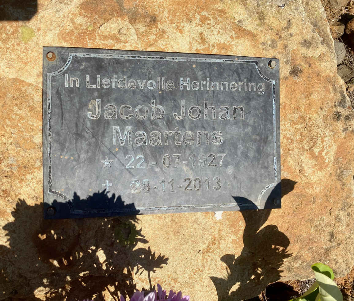 MAARTENS Jacob Johan 1927-2013