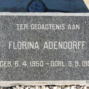 ADENDORFF Florina 1950-1955