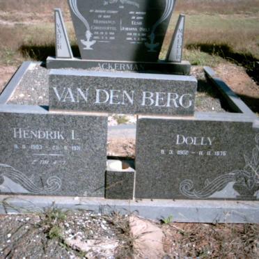 BERG Hendrik L., van den 1903-1971 &amp; Dolly 1902-1975