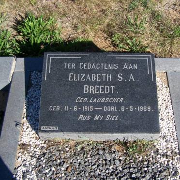 BREEDT Nicolaas Gerhardus Jacobus 1913-1970 &amp; Elizabeth S.A. LAUBSCHER 1915-1969