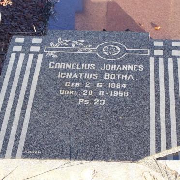 BOTHA Cornelius Johannes Ignatius 1884-1958