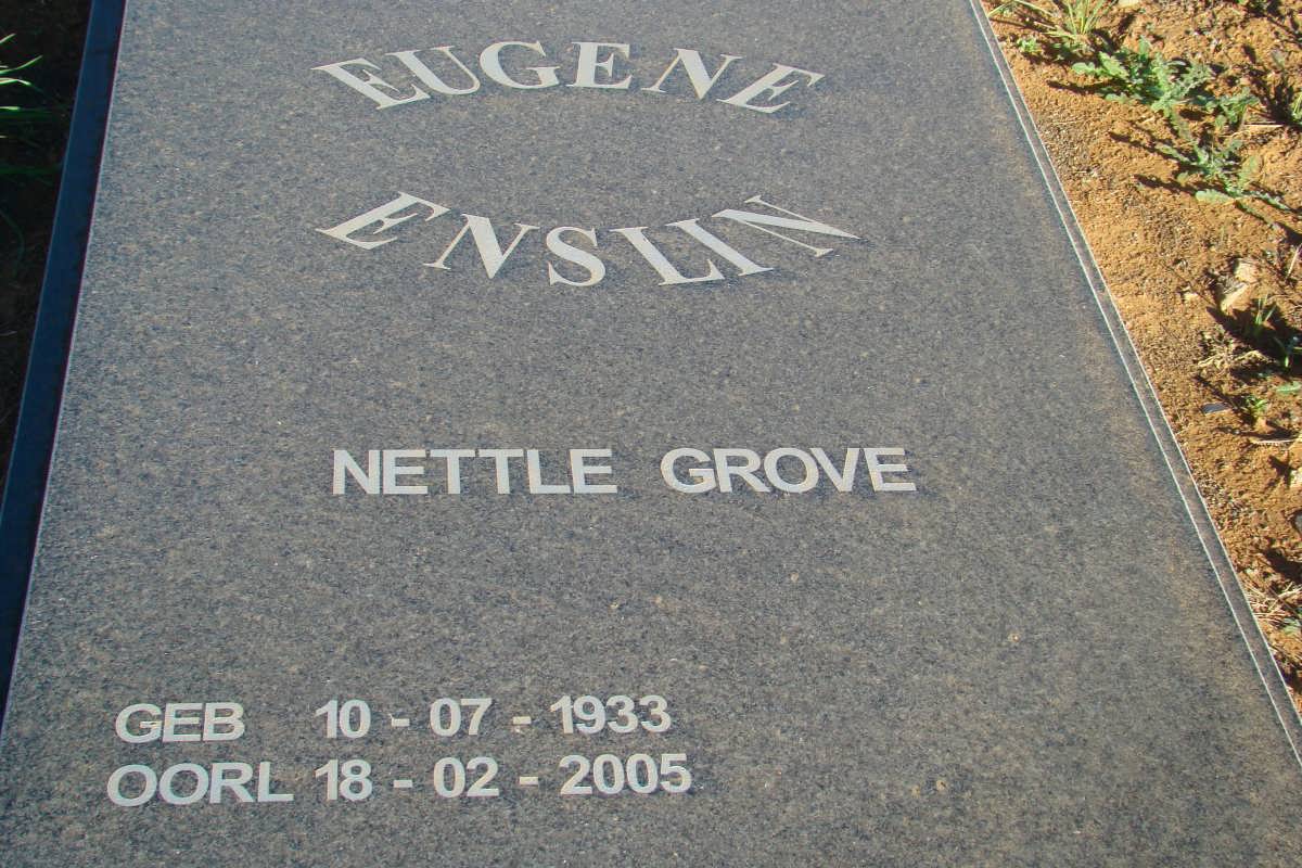 ENSLIN Eugene 1933-2005