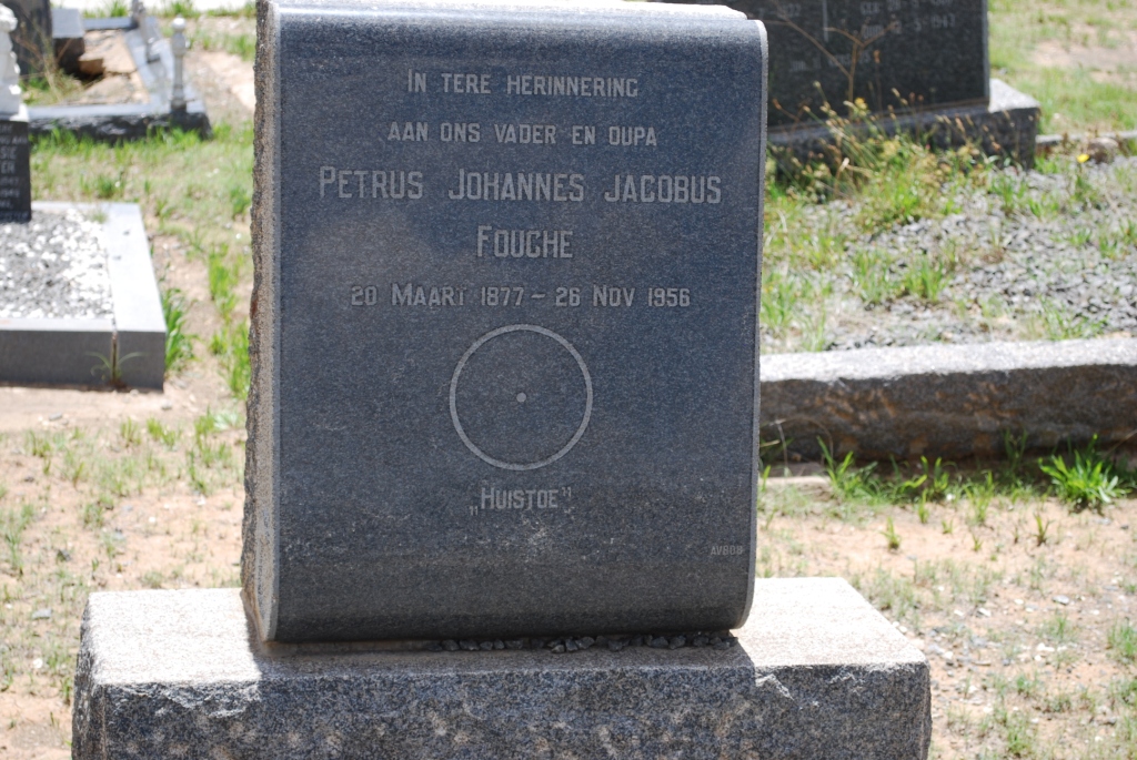 FOUCHE Petrus Johannes Jacobus 1877-1956