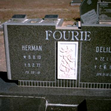 FOURIE Herman 1913-1977 &amp; Delila 1915-2006
