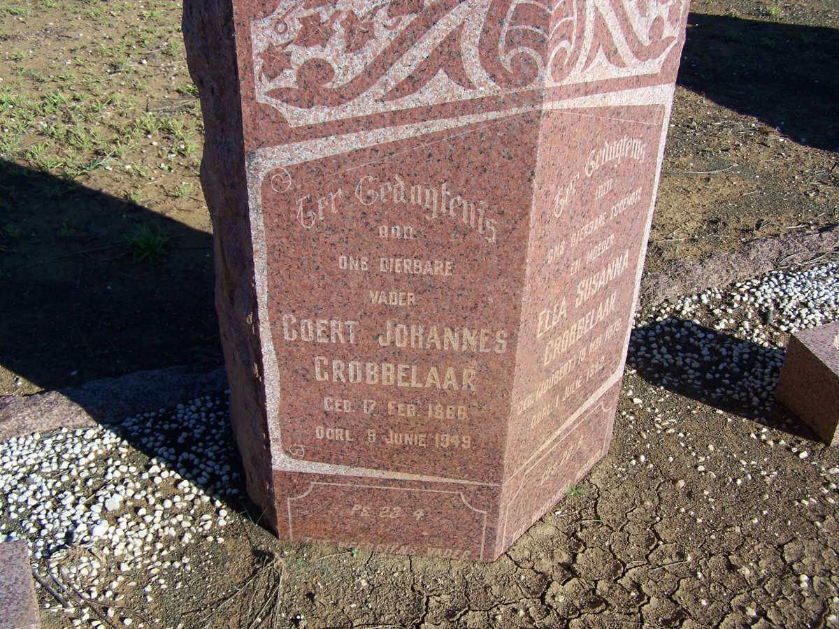 GROBBELAAR Coert Johannes 1866-1949 