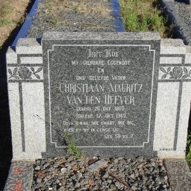 HEEVER Christiaan Mauritz, van den 1860-1949