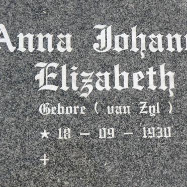 HOLTZHAUSEN Anna Johanna Elizabeth nee VAN ZYL 1930-