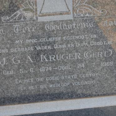 KRUGER J.G.A. 1874-1969