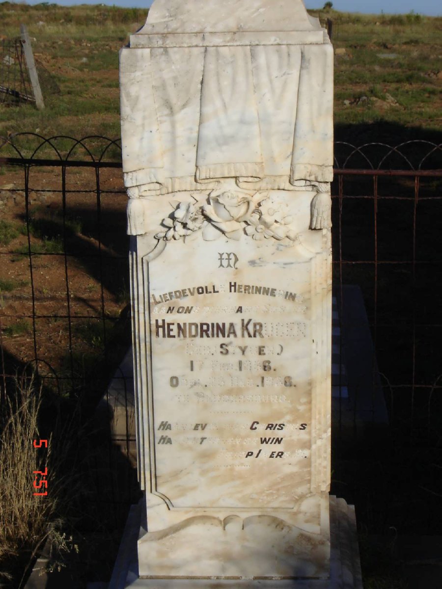 KRUGER Hendrina nee STYGER 1886-1936