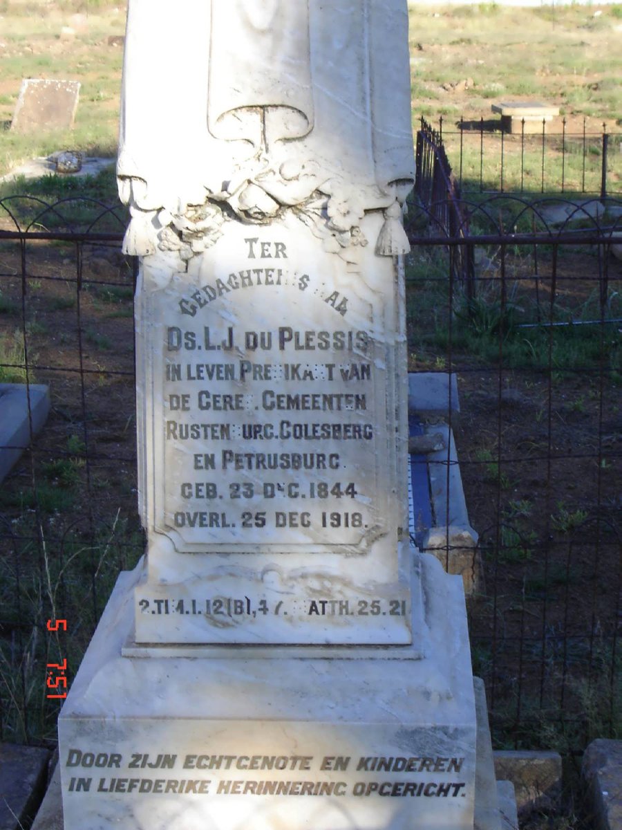 PLESSIS L.J., du 1844-1918