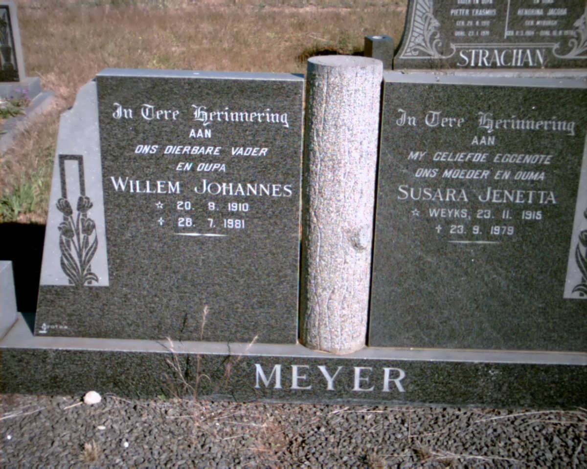 MEYER Willem Johannes 1910-1981 &amp; Susara Jenetta WEYKS 1915-1979