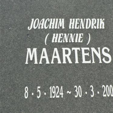 MAARTENS Joachim Hendrik 1924-2001