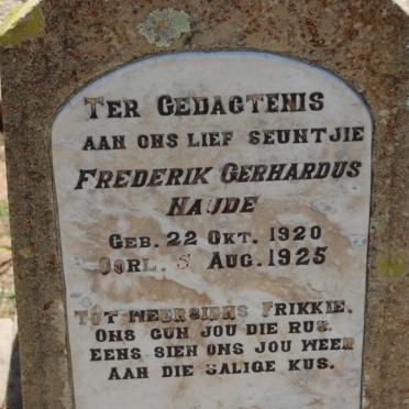 NAUDE Frederik Gerhardus 1920-1925