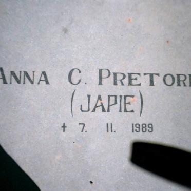 PRETORIUS Anna C. -1989