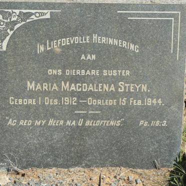 STEYN Maria Magdalena 1912-1944