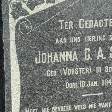 SWEET Johanna C.A. nee VORSTER 1878-1944