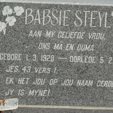 STEYL Babsie 1928-1995