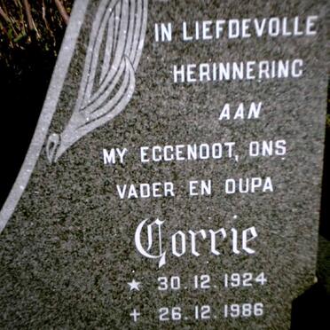 SCHLEBUSCH Corrie 1924-1986