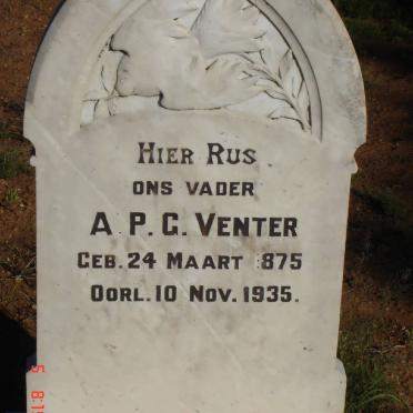 VENTER A.P.G. 1875-1935