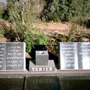 VENTER Herculaas Frederik 1918-1983 &amp; Hester Elizabeth 1921-1993