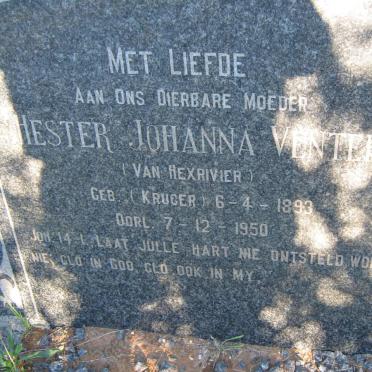 VENTER Hester Johanna nee KRUGER 1893-1950