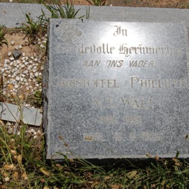 WALT Christoffel Phillipus, van der 1907-195?