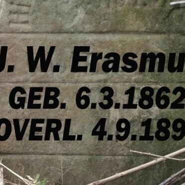 ERASMUS J.W. 1862-1891