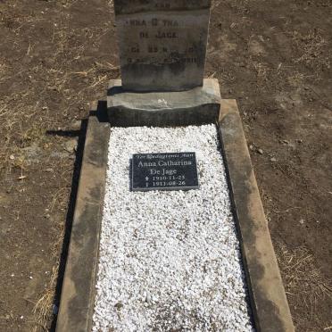 JAGER Anna Catharina, de 1910-1911