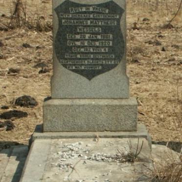 WESSELS Johannes Mattheus 1861-1920 