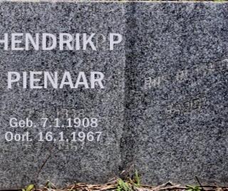 PIENAAR Hendrik P. 1908-1967